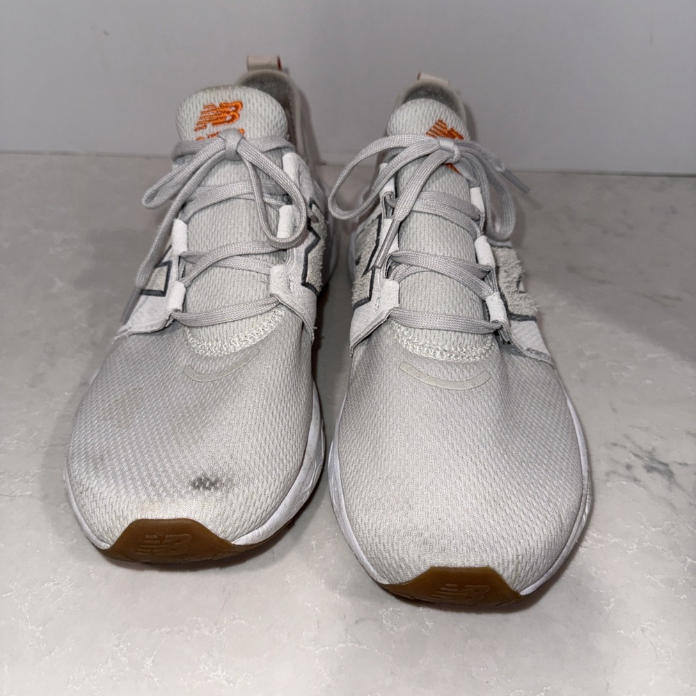 New Balance Fresh Foam Cruz v3 White Mesh Lace-Up Low Top Women's 11 Sneakers